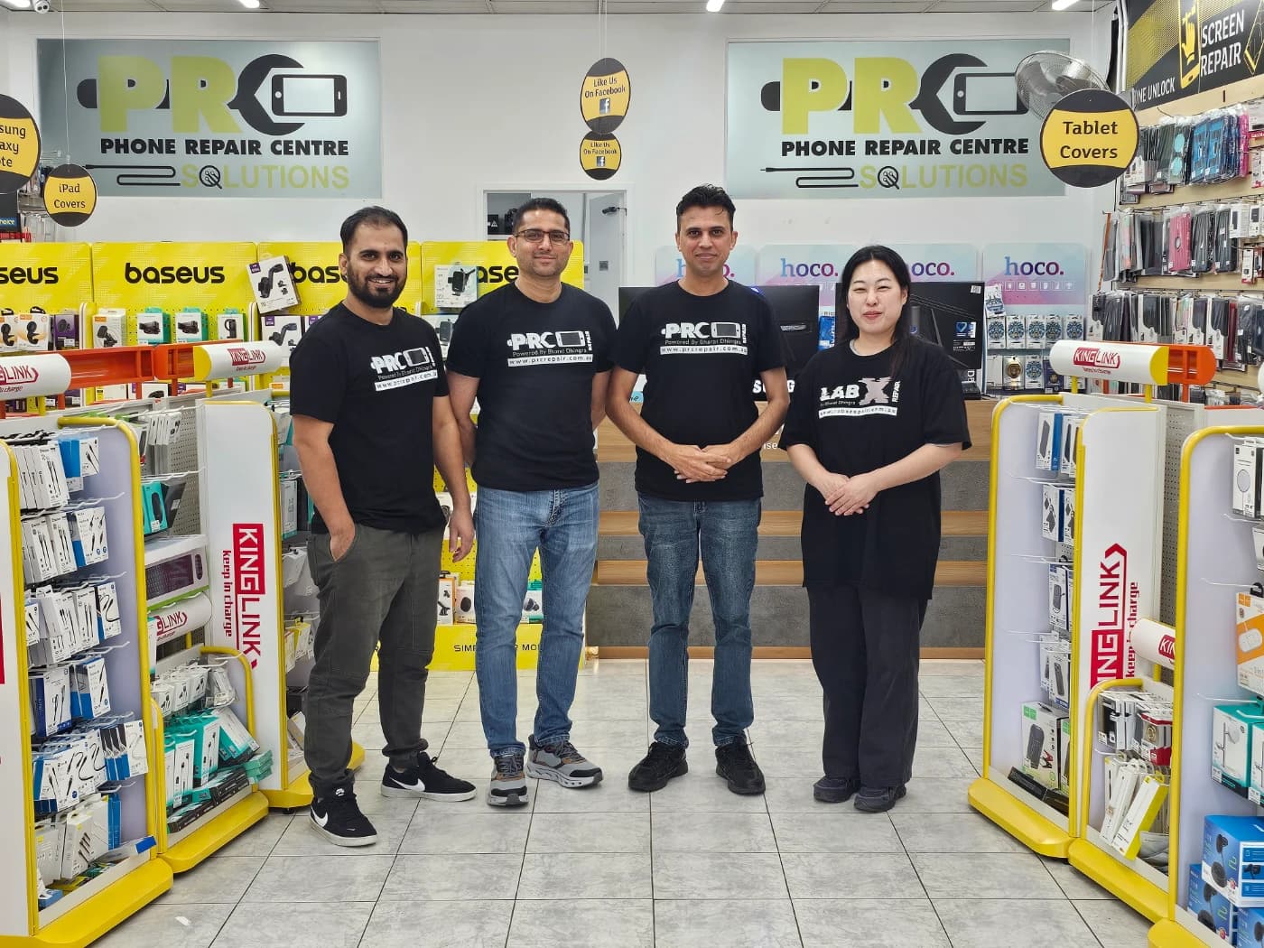 The PRC team inside the St Marys store