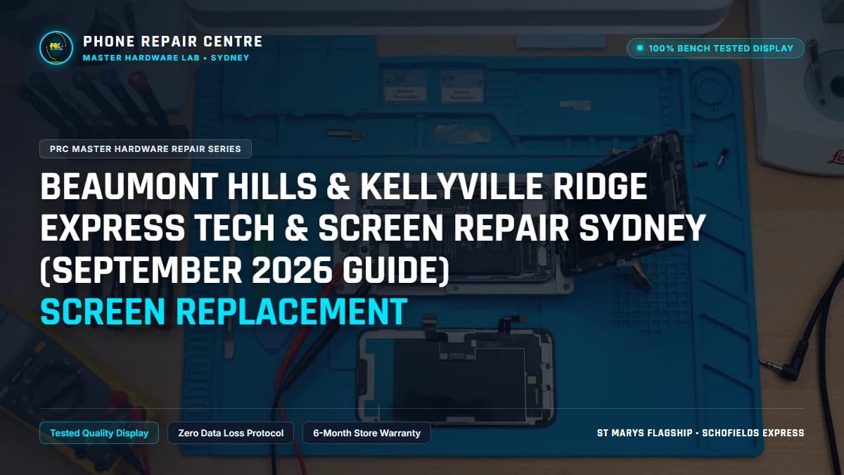 Beaumont Hills & Kellyville Ridge Express Tech & Screen Repair Sydney (September 2026 Guide) Screen Replacement: Cost, Specs & Sydney Lab Guide