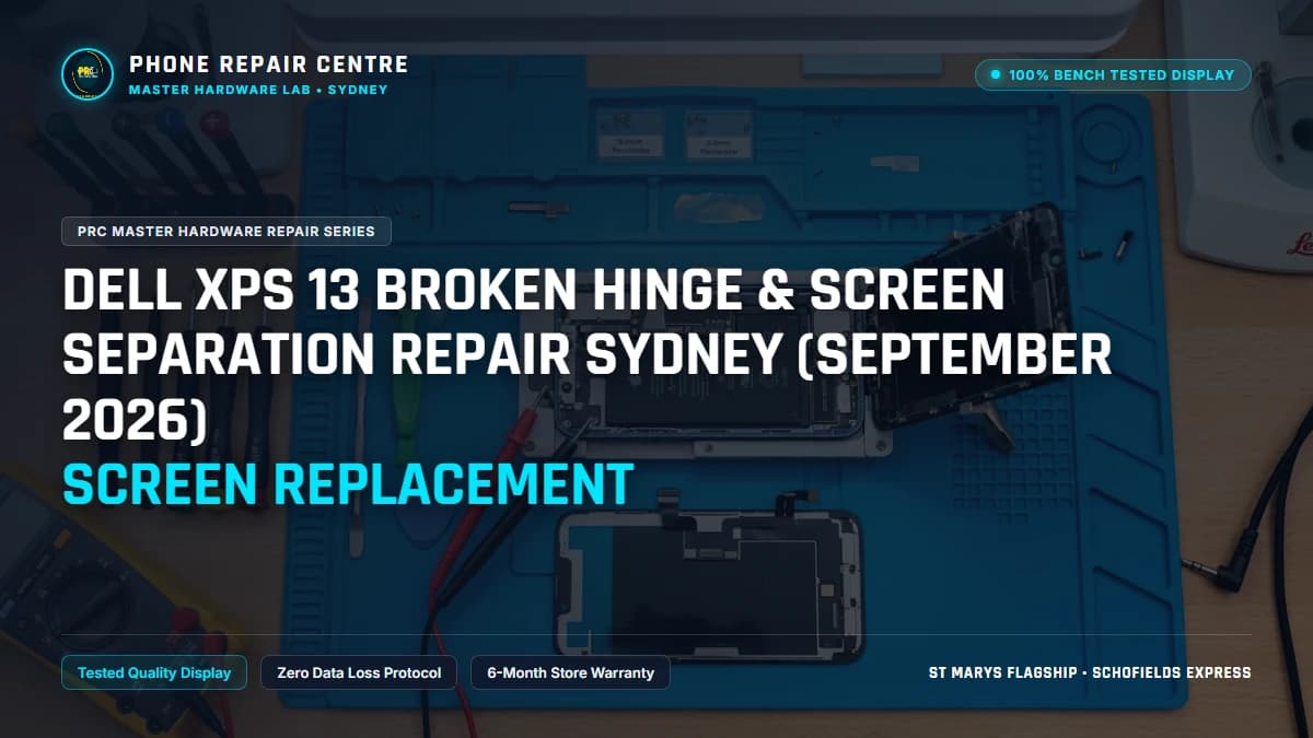 Dell XPS 13 Broken Hinge & Screen Separation Repair Sydney (September 2026) Screen Replacement: Cost, Specs & Sydney Lab Guide