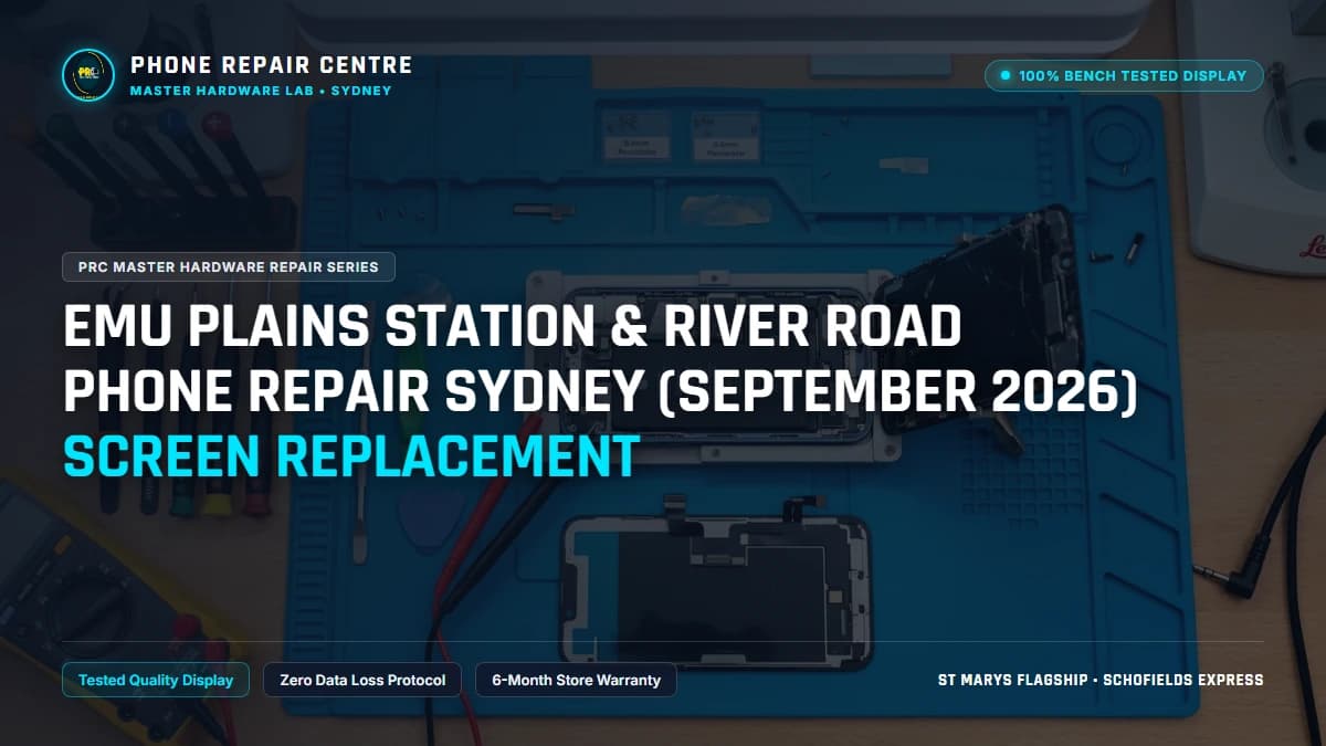 Emu Plains Station & River Road Phone Repair Sydney (September 2026) Screen Replacement: Cost, Specs & Sydney Lab Guide