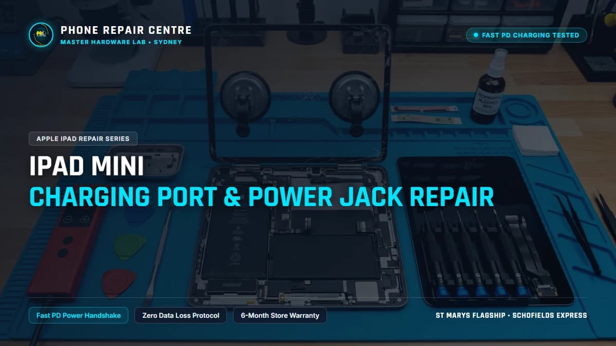 iPad mini Charging Port & Power Jack Repair: Cost, Specs & Sydney Lab Guide