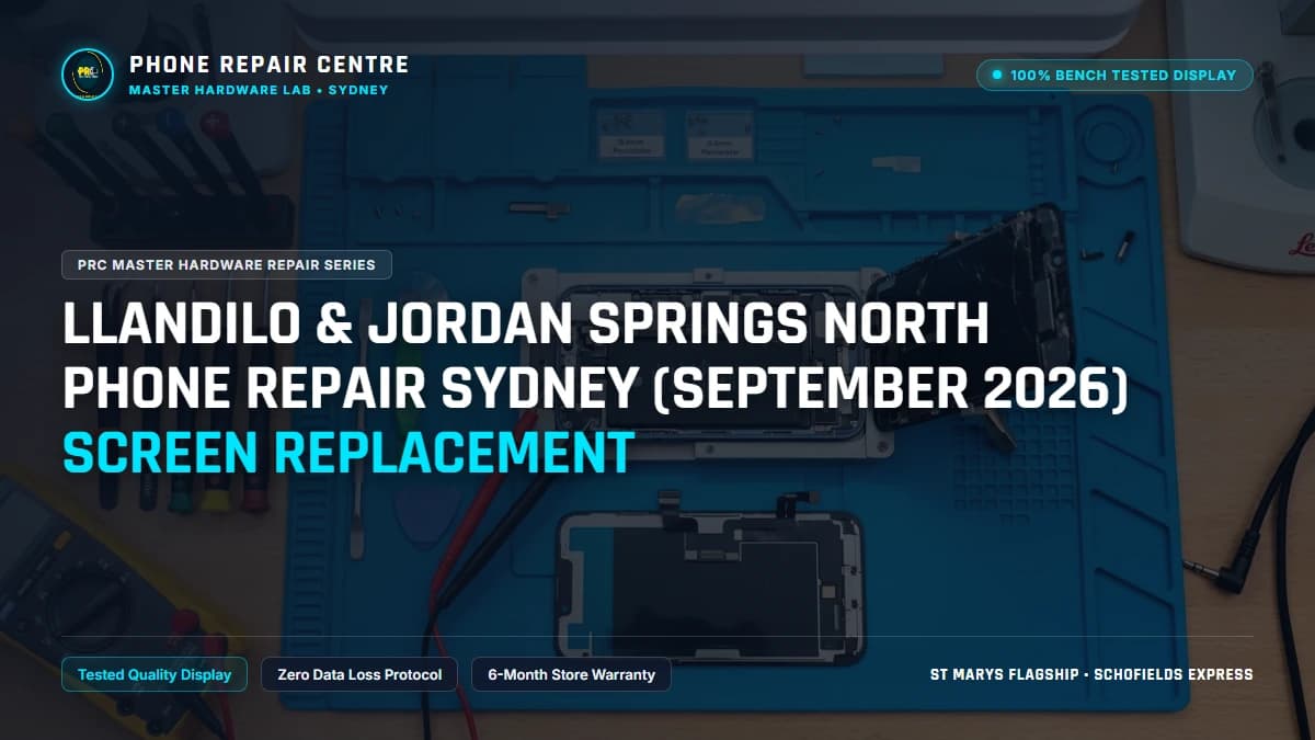 Llandilo & Jordan Springs North Phone Repair Sydney (September 2026) Screen Replacement: Cost, Specs & Sydney Lab Guide
