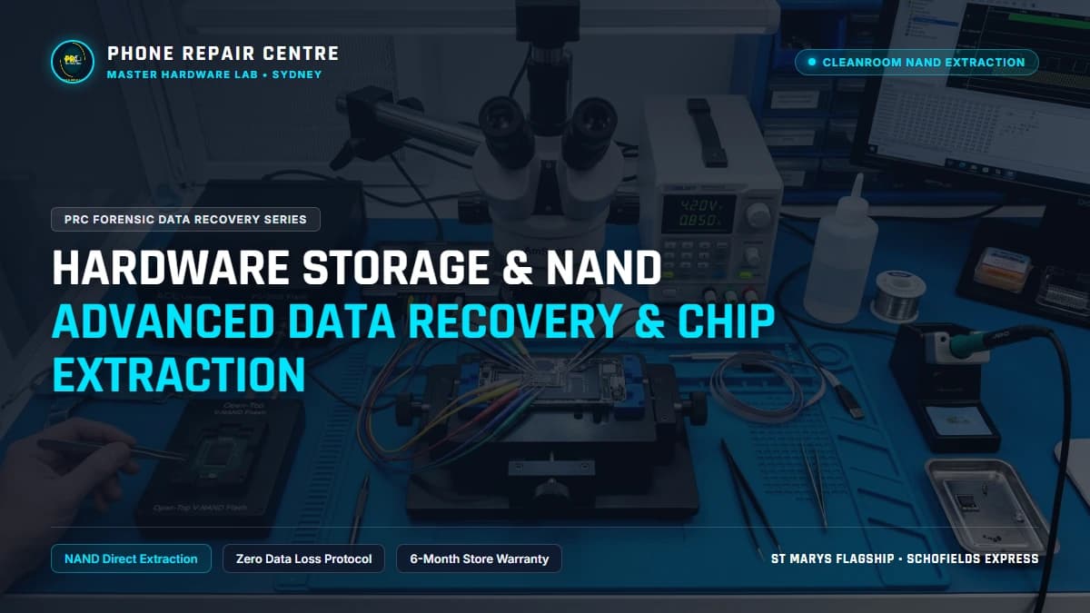 Hardware Storage & NAND Advanced Data Recovery & Chip Extraction: Cost, Specs & Sydney Lab Guide