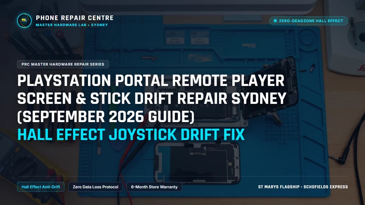 PlayStation Portal Remote Player Screen & Stick Drift Repair Sydney (September 2026 Guide) Hall Effect Joystick Drift Fix: Cost, Specs & Sydney Lab Guide