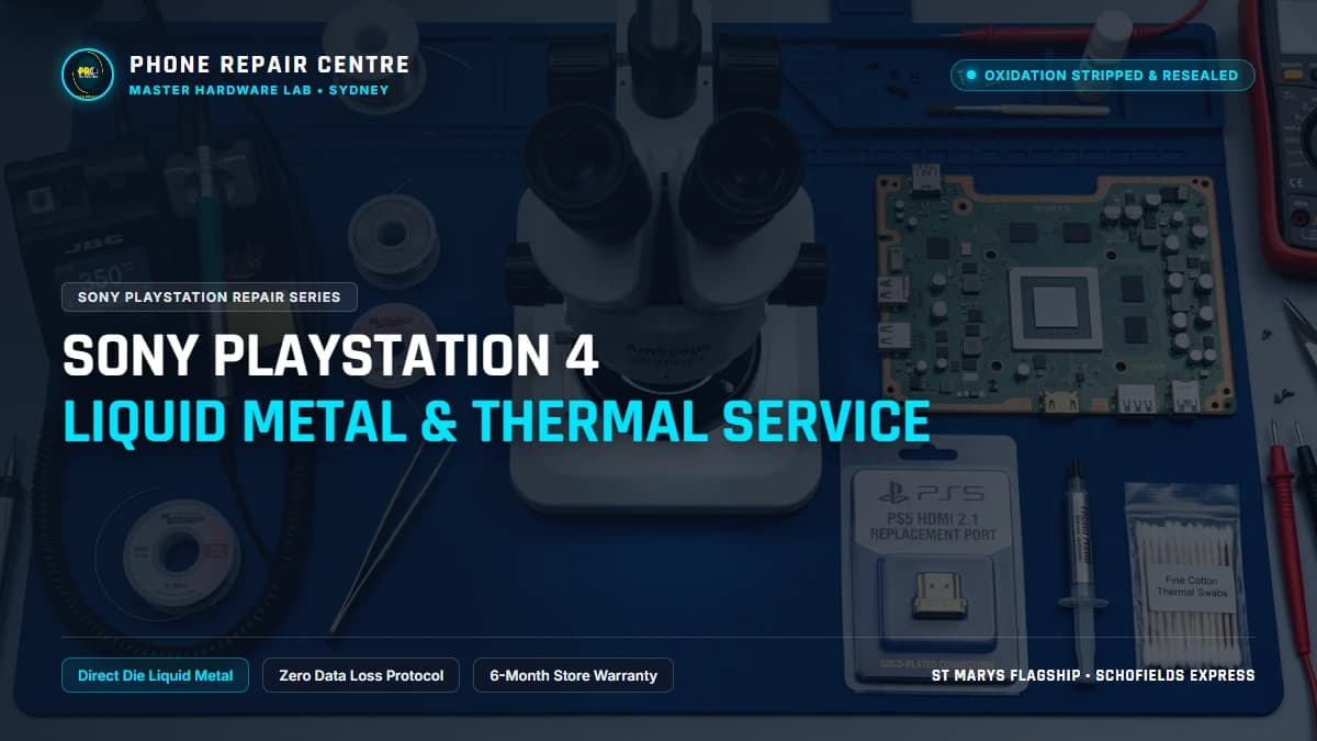 Sony PlayStation 4 Liquid Metal & Thermal Service: Cost, Specs & Sydney Lab Guide