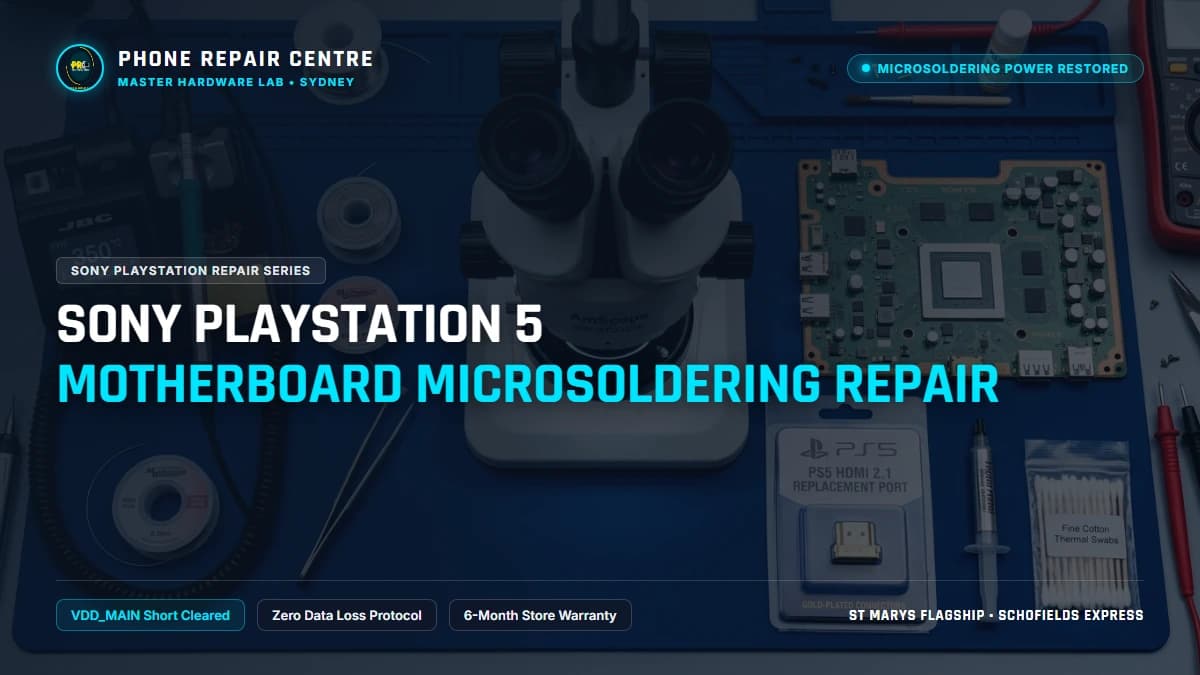 Sony PlayStation 5 Motherboard Microsoldering Repair: Cost, Specs & Sydney Lab Guide
