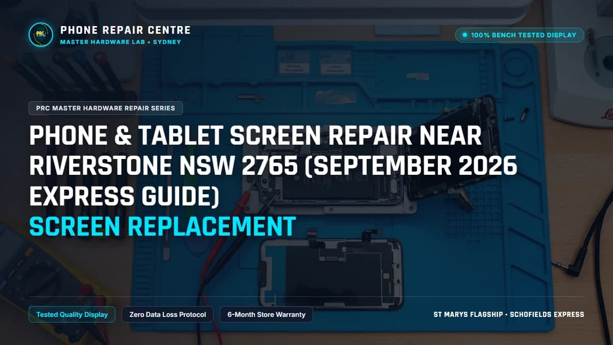 Phone & Tablet Screen Repair Near Riverstone NSW 2765 (September 2026 Express Guide) Screen Replacement: Cost, Specs & Sydney Lab Guide