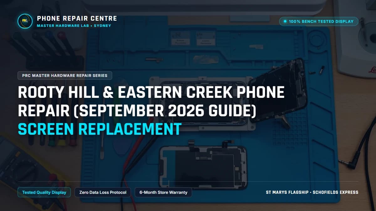 Rooty Hill & Eastern Creek Phone Repair (September 2026 Guide) Screen Replacement: Cost, Specs & Sydney Lab Guide