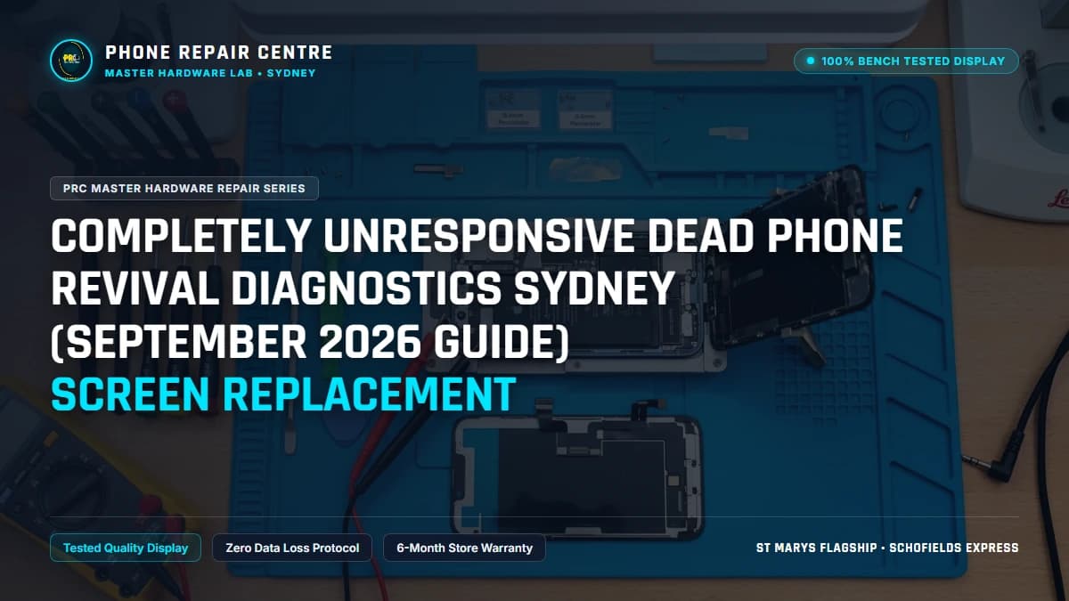 Completely Unresponsive Dead Phone Revival Diagnostics Sydney (September 2026 Guide) Screen Replacement: Cost, Specs & Sydney Lab Guide