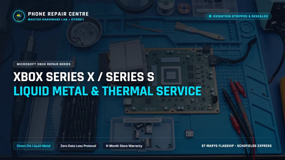 Xbox Series X / Series S Liquid Metal & Thermal Service: Cost, Specs & Sydney Lab Guide