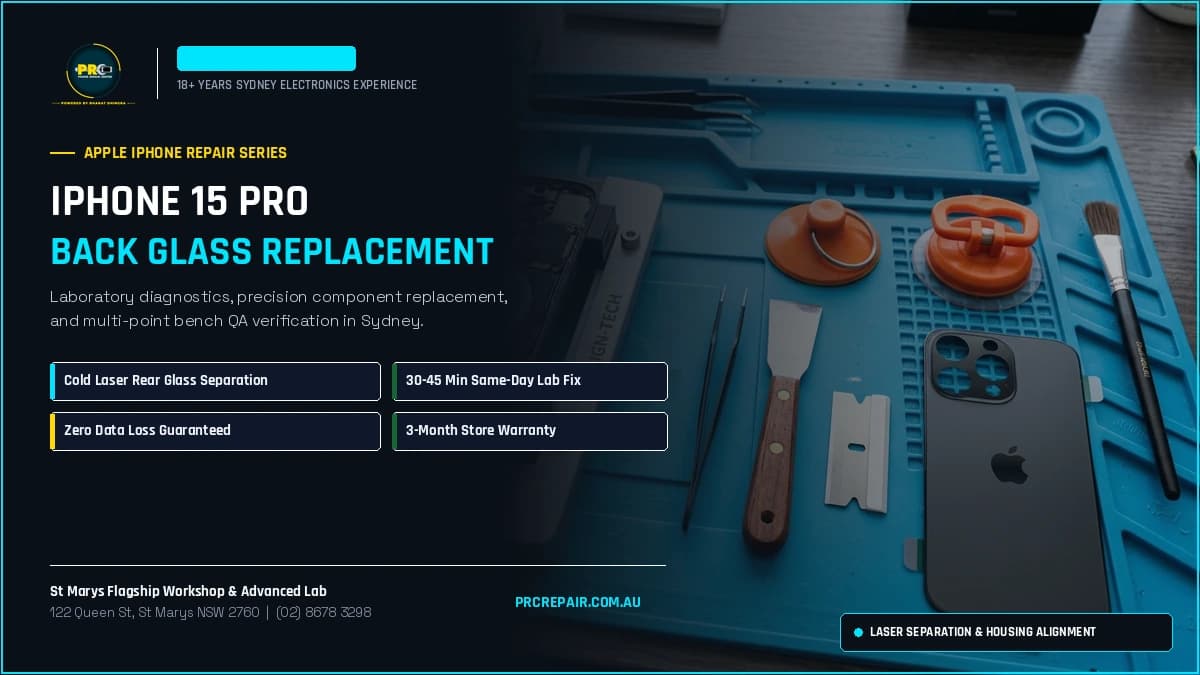 iPhone 15 Pro Back Glass Replacement: Cost, Specs & Sydney Lab Guide