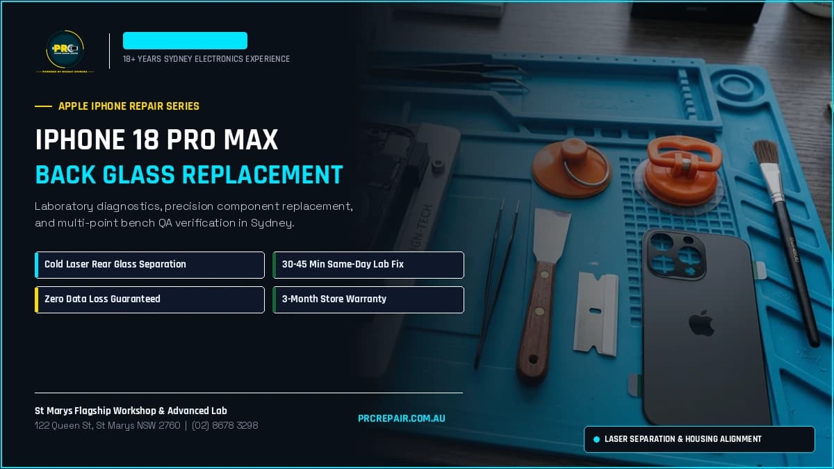 iPhone 18 Pro Max Back Glass Replacement: Cost, Specs & Sydney Lab Guide