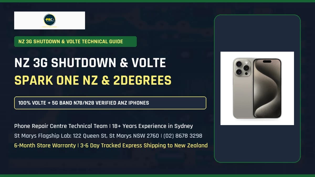 New Zealand 3G Shutdown, 4G VoLTE (111 Emergency) & 5G Band n78/n28 Guide for Refurbished iPhones on Spark, One NZ, 2degrees & Skinny