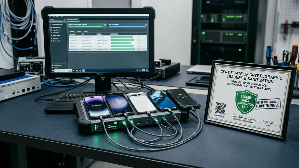 Corporate Mobile Phone Data Destruction Sydney: NIST SP 800-88 Cryptographic Sanitisation & APP 11.2 Compliance