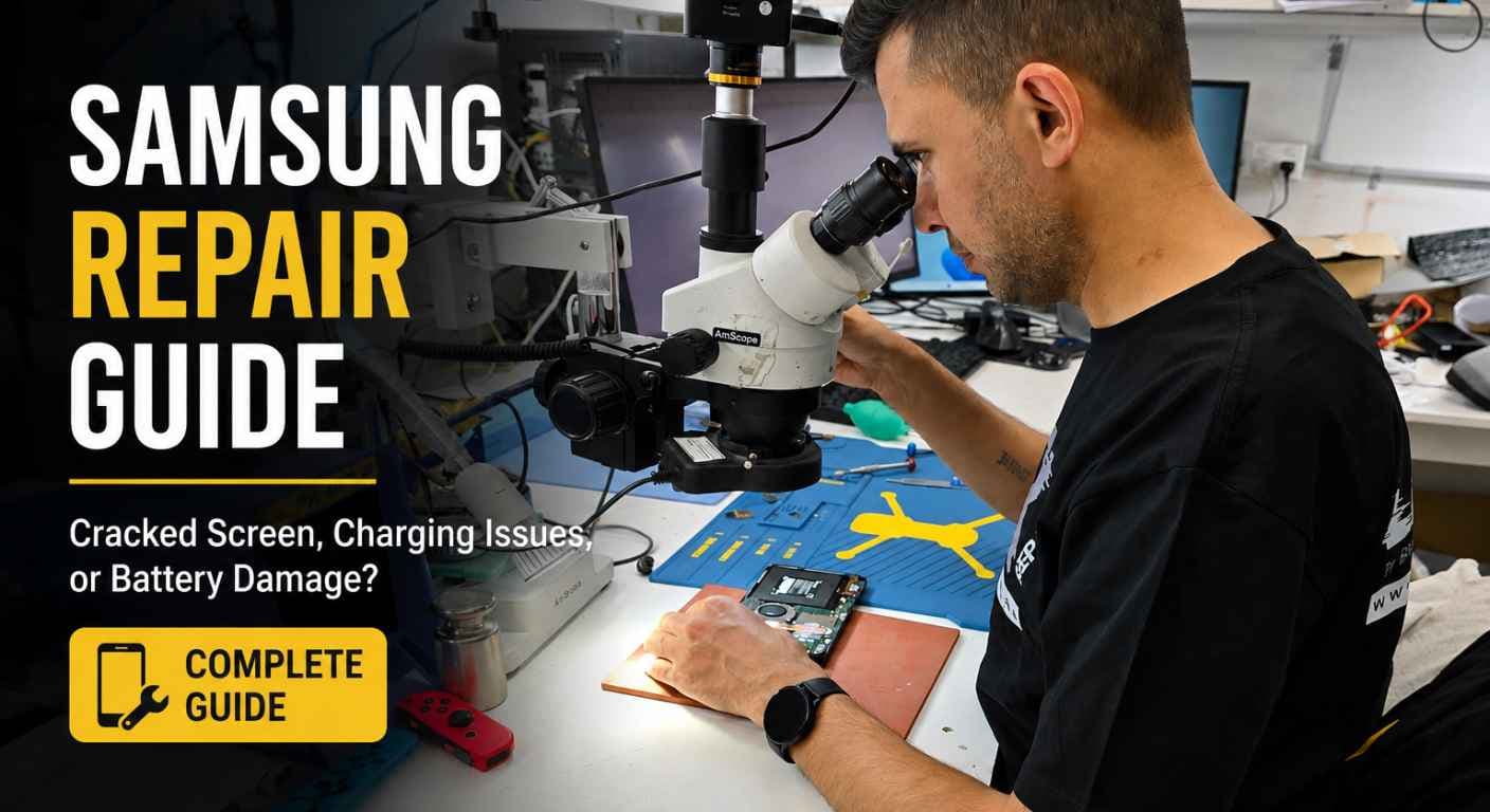 Cracked Screen, Charging Issues, or Battery Damage? Your Complete Samsung Repair Guide