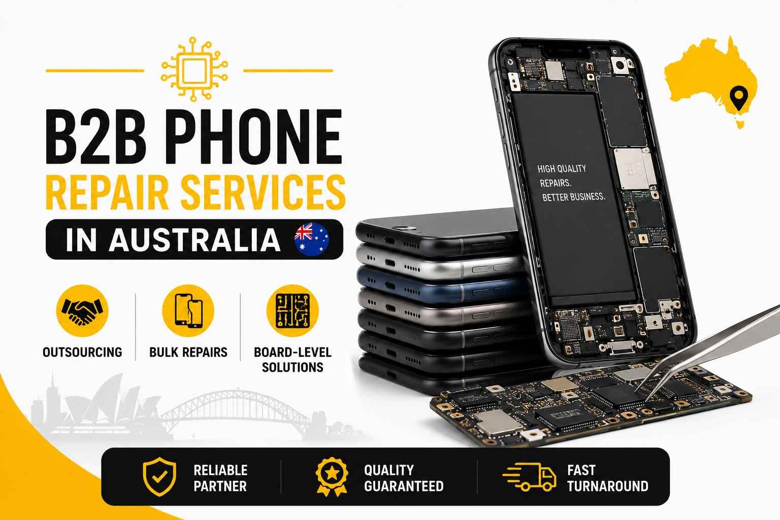 B2B Phone Repair Services in Australia: Outsourcing, Bulk Repairs & Board-Level Solutions
