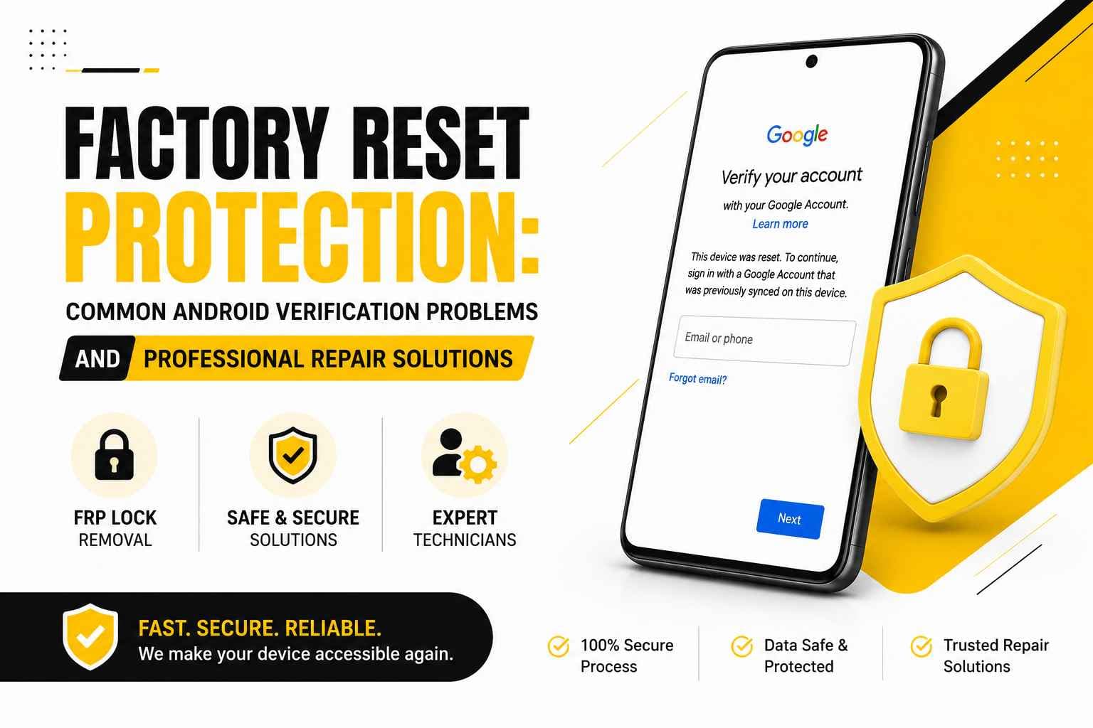 Factory Reset Protection: Common Android Verification Problems and Professional Repair Solutions