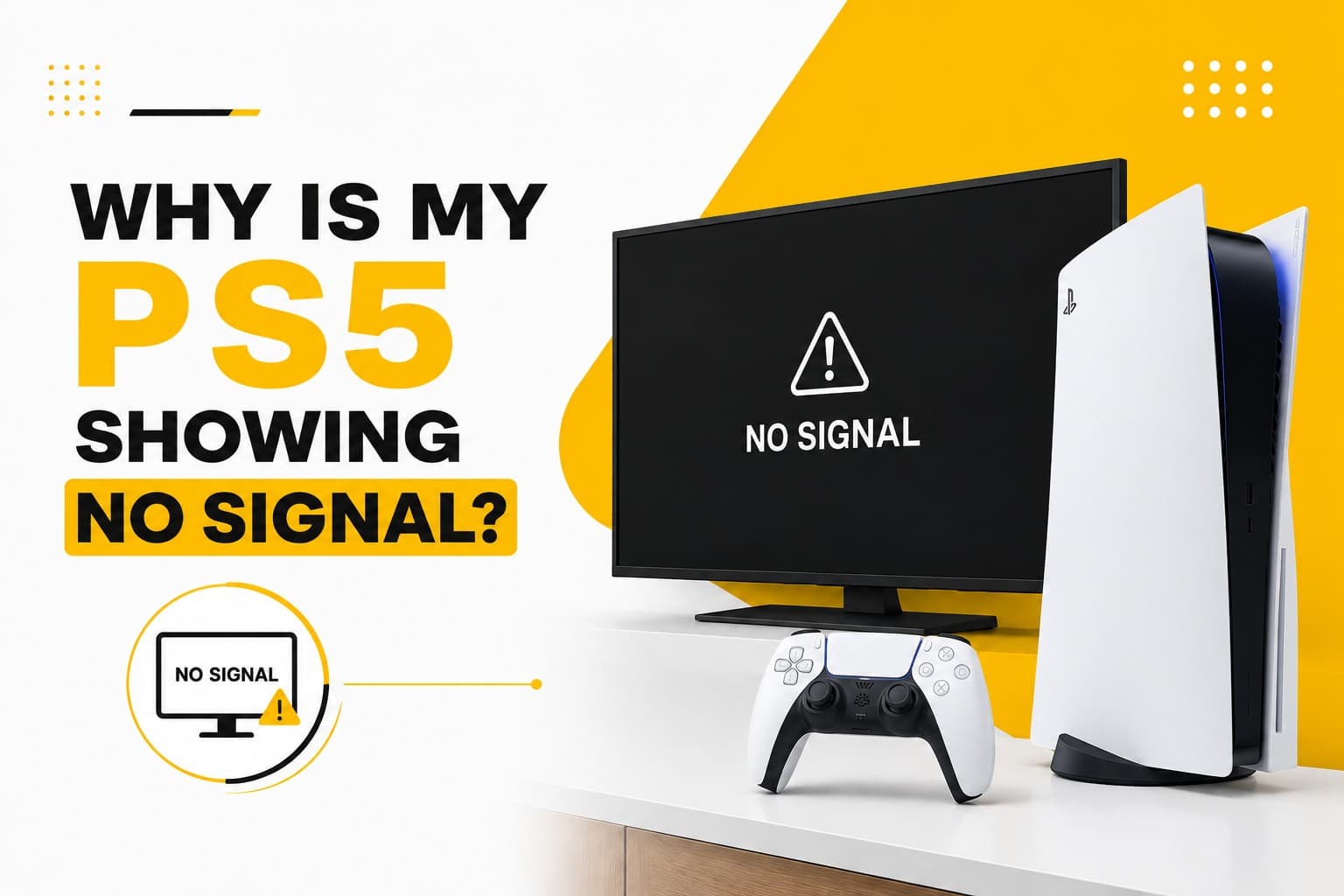 Why is my PS5 showing no signal?