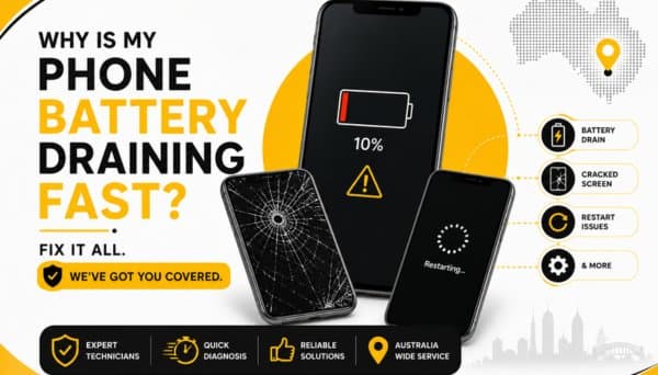 Why Is My Phone Battery Draining Fast? Fix Cracked Screens, Restart Issues & More