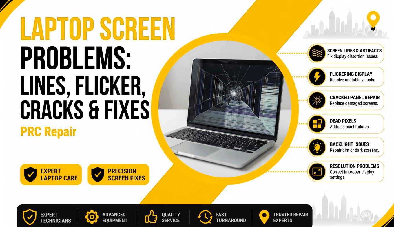 Laptop Screen Problems Guide for Tallawong Residents | Phone Repair Centre